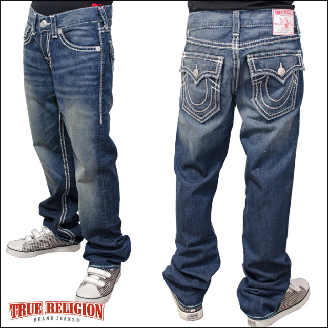 mens true religion jeans white stitching